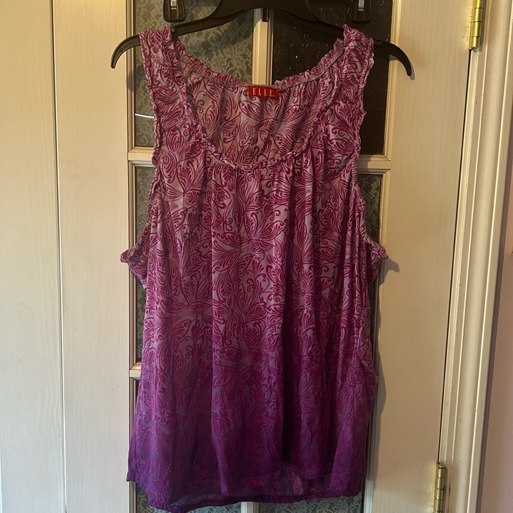 Womens ELLE SUMMER DRESSY TANK 1x